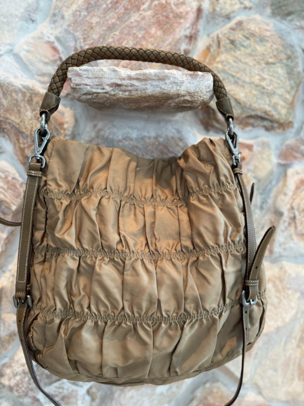 Prada Tessuto Gaufre Hobo Bag (Early 2000's) - Picture 4 of 9